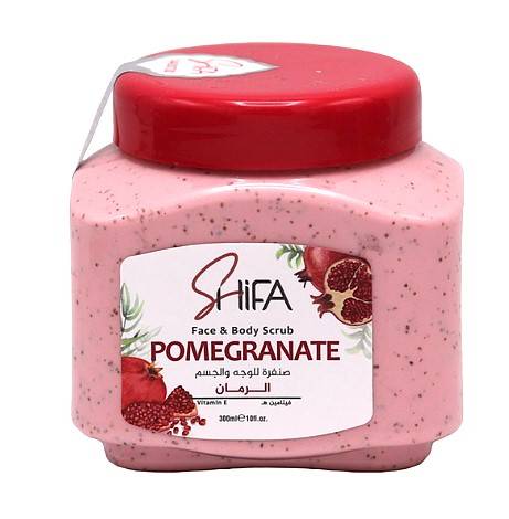 Shifa Face and Body Scrub with Pomegranate Extract - 300ml