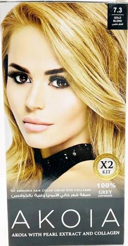Akoia Collagen Rich Hair Dye Golden Blonde 7.3