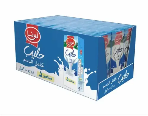 Luna Whole Milk Carton 18 pieces * 200 ml