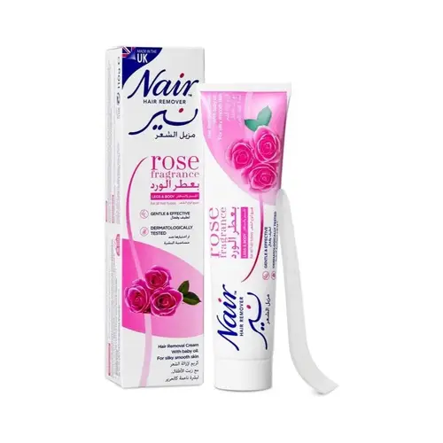 Nair Hair Removal Cream with Rose Scent for Sensitive Skin - 110g