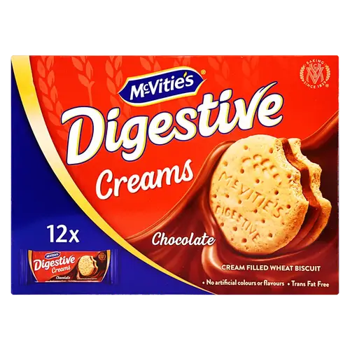 McVitie's Digestive Chocolate Cream Biscuits 12 pieces 40g