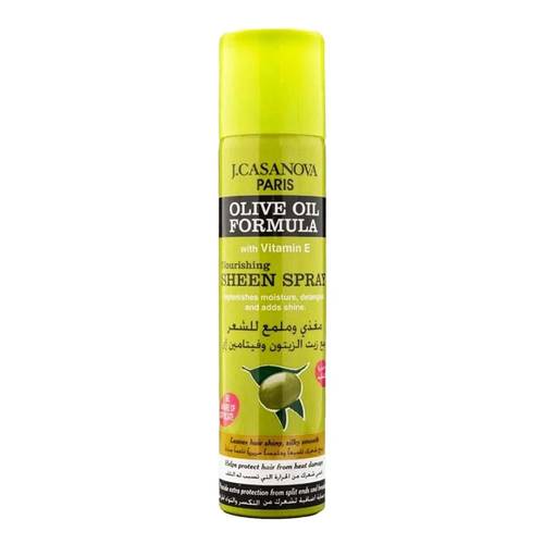 J. Casanova Nourishing and Shining Hair Spray with Olive Oil and Vitamin E - 200 ml