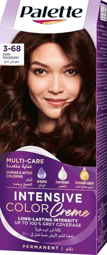 Palette Intensive Cream Hair Color, Dark Mahogany, No. 68-3
