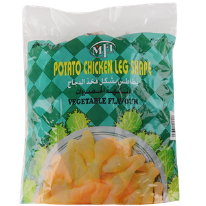 Chicken thigh shaped chips with vegetable flavor, 20 pieces bag * 12 g