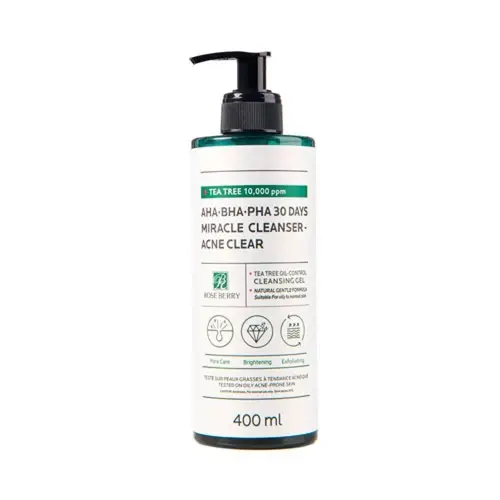 Rose Berry Cleansing Gel with Green Tea - 400ml