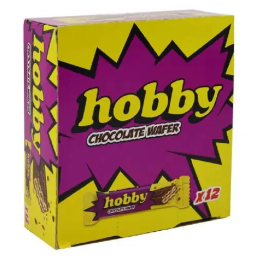 Hobby Wafer Chocolate Hazelnut Filling 12 pieces * 20g