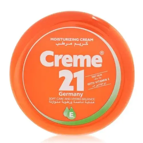 Cream 21 Moisturizing Cream for Dry Skin, Soft Care and Balanced Moisture with Vitamin E - 250ml