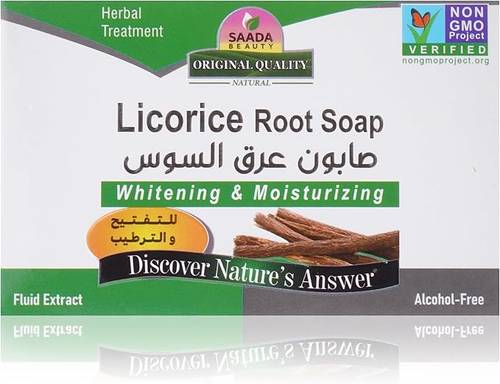Saada Beauty Licorice Soap for Lightening and Moisturizing - 125g