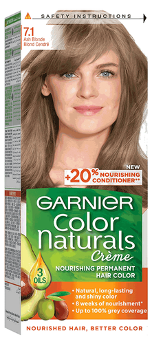 Garnier Color Naturals Hair Dye Cream No. 7.1 Ash Blonde