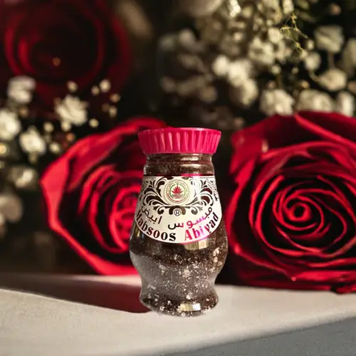 White mabsoos incense from Hassan Shaheen Ahmed Perfumes