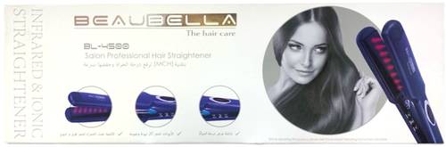 Beaubella hair straightener featuring infrared and ion technology, model number BL-4S00