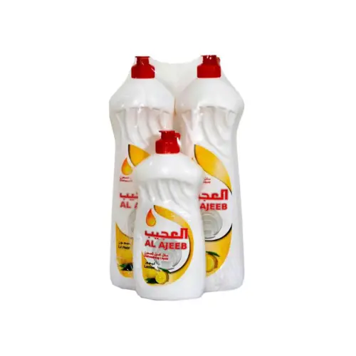 Ajeeb Dishwashing Liquid, 2 x 1 liter packs + 1 x 450 ml pack