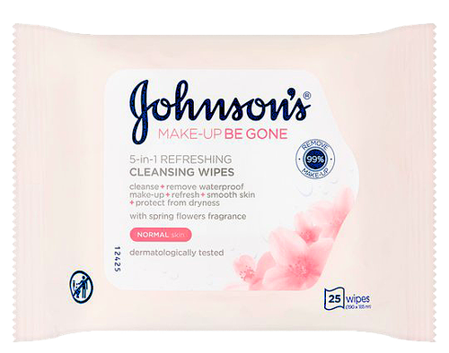 Johnson's Micellar Makeup Remover Wipes 5 in 1 for Normal Skin - 25 Wipes