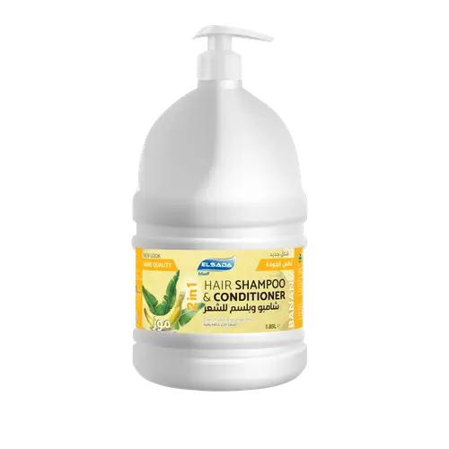Elsada 2 in 1 Shampoo and Conditioner for Thicker, Stronger Hair with Banana - 3.7 Liters