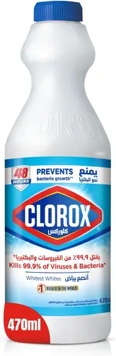 Clorox Original Liquid Bleach and Disinfectant 470ml