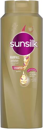 Sunsilk Shampoo for Dry and Damaged Hair, Hair Fall Solution, with Vitamin B3 Complex, Soy Protein and Castor Oil, 400ml
