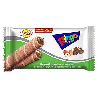Ringo Wafer Filled with Hazelnut Cream and Chocolate 16g
