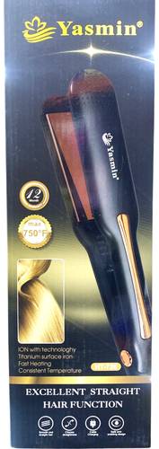 Yasmin Hair Straightener with Ionic Technology and Titanium Plates, Model No. HT-726