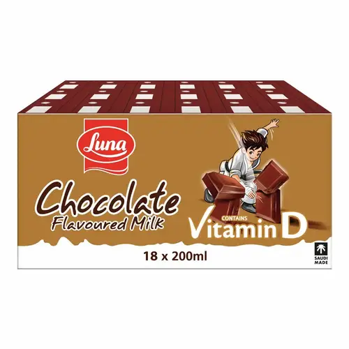 Luna Chocolate Flavored Milk Carton 18 pieces * 200 ml