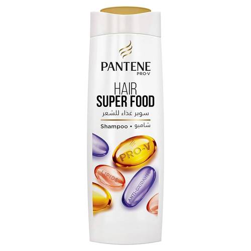 Pantene Pro-V Superfood Shampoo strengthens hair with a blend of provitamins and antioxidants, 200 ml