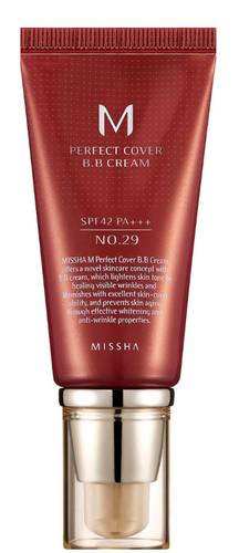 ميشا إم بيرفكت كفر بي بي كريم مع واقي شمس SPF 42 رقم 29 لون كراميل بيج - 50 مل