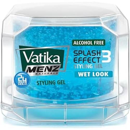 Vatika Men's Splash 3 Effect Wet Look Hair Gel 250ml