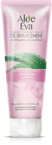 Aloe Eva Hair Strengthening Oil Replacement with Aloe Vera Extract and Silk Proteins for Damaged and Colored Hair - 250ml