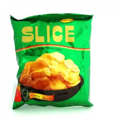Slices Paprika Flavored Potato Chips Bag 20 Pieces * 12g