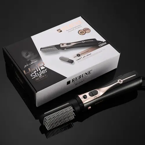 REBUNE Hair Styler with Single Brush and Ionic Technology, 1200W, Model RE-2078-1