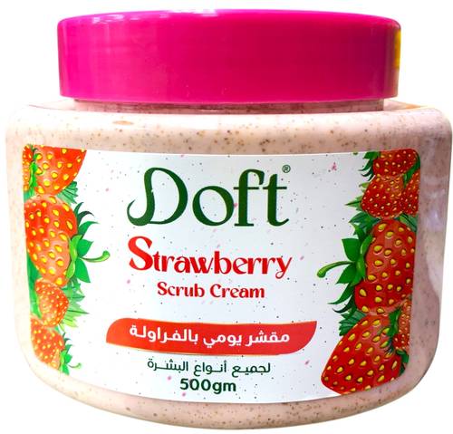 Doft مقشر يومي بالفراولة لجميع انواع البشرة - 500 جرام