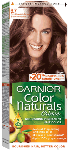 Garnier Color Naturals Crème Hair Dye No. 6.7 Pure Chocolate Brown