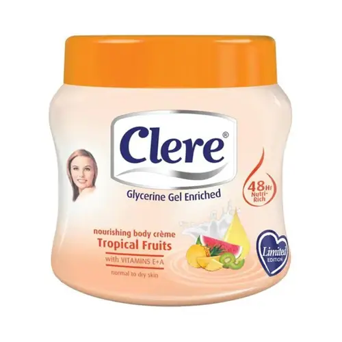 Clere Nourishing Body Cream with Tropical Fruits – 500ml