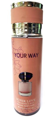 سوبر لوف  يور واي بخاخ معطر للجسم - 250 مل