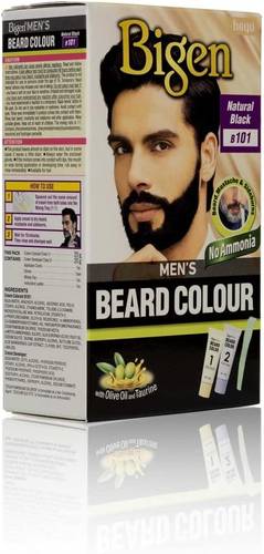 Bigen Ammonia-Free Beard Dye for Men Natural Black No. B101