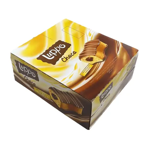 Lupo Dark Chocolate Cake Covered with Cocoa 24 Pieces 36g