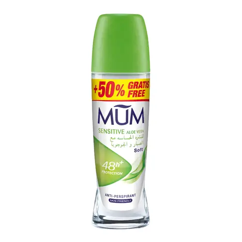 MAM Deodorant Roll-On for Sensitive Skin with Aloe Vera and Jojoba - 75ml