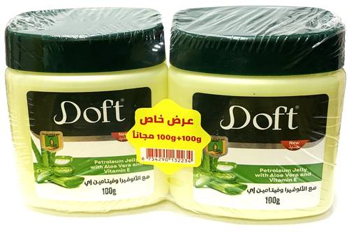 Doft Jelly with Aloe Vera and Vitamin E, skin moisturizer, 2 boxes * 100 ml