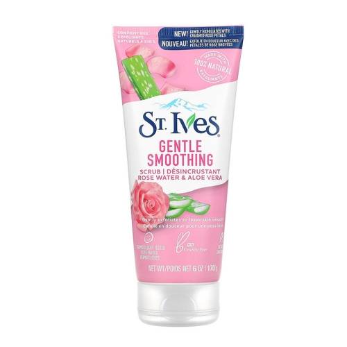 St. Ives Facial Scrub for Radiant Skin with Rosewater and Aloe Vera - 170g