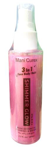 Mani Curex 3 in 1 Shimmer Glow Body, Hair & Face Spray - 120ml