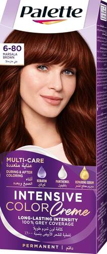 Palette Intensive Cream Hair Color, Marsala Brown No. 80-6
