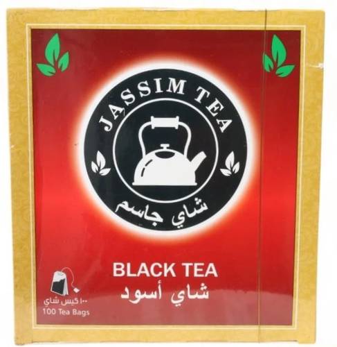 شاي جاسم اسود 100 كيس علاقي