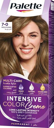 Palette Intensive Cream Hair Color, Medium Blonde, No. 0-7