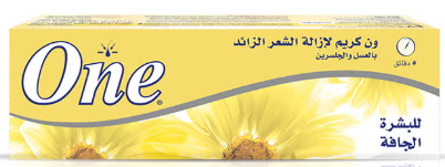 One Hair Removal Cream with Honey and Glycerin for Dry Skin 140g