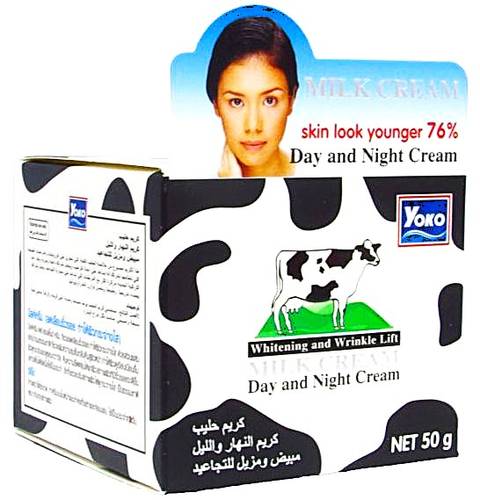 Yoko Milk Cream for Wrinkle Removal and Skin Lightening - 50g