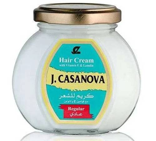 J. Casanova Normal Hair Cream with Vitamin E, White, 150g