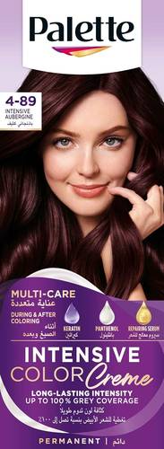 Palette Intensive Cream Hair Color, Intense Aubergine Shade No. 89-4