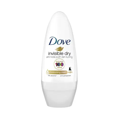 Dove Invisible Dry Roll-On Deodorant for Women, Up to 48 Hour Protection - 50ml