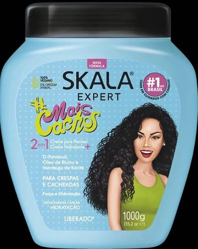 Skala Expert 2 in 1 Cream & Conditioner Treatment & Moisturizer Styling Cream for Curly and Wavy Hair 1000g