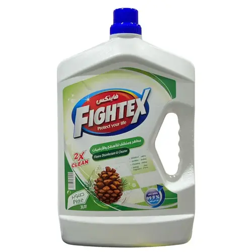 FIGHTEX Disinfectant and Cleaner for Surfaces and Floors with Pine Scent, 3 Liters