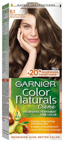 Garnier Color Naturals Crème Hair Dye No. 6.1 Dark Ash Blonde
